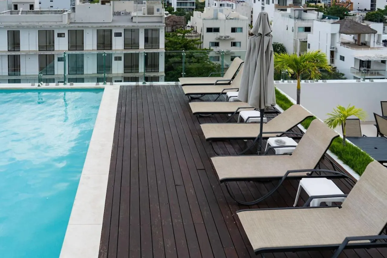 1Br At Dk52 Sea View Rooftop With Jacuzzi And Pool Playa del Carmen 0*,