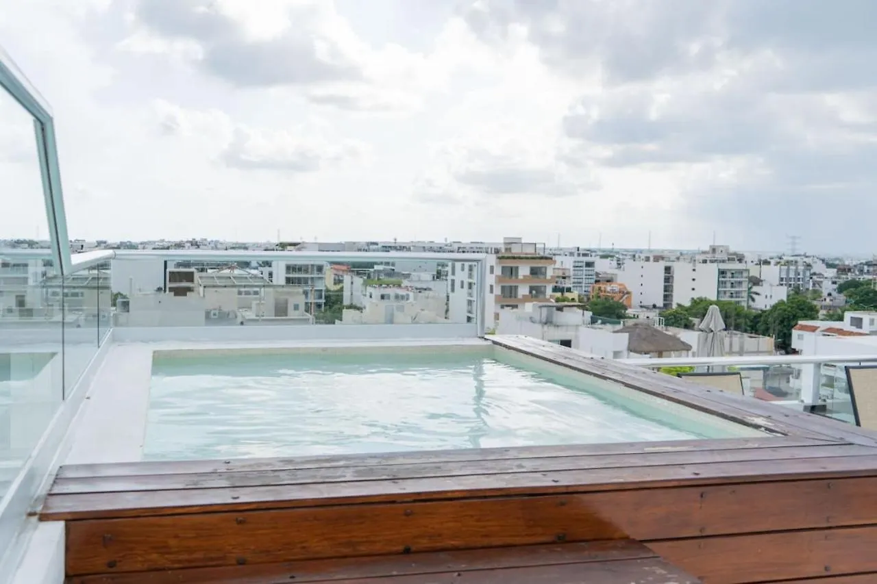 1Br At Dk52 Sea View Rooftop With Jacuzzi And Pool Playa del Carmen 0*,